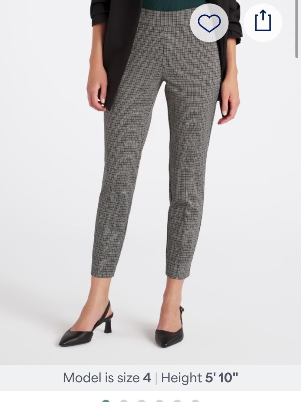 Chic Black and Gray Women's Cropped Pants